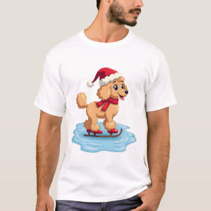 Camiseta Patinador de hielo Caniche