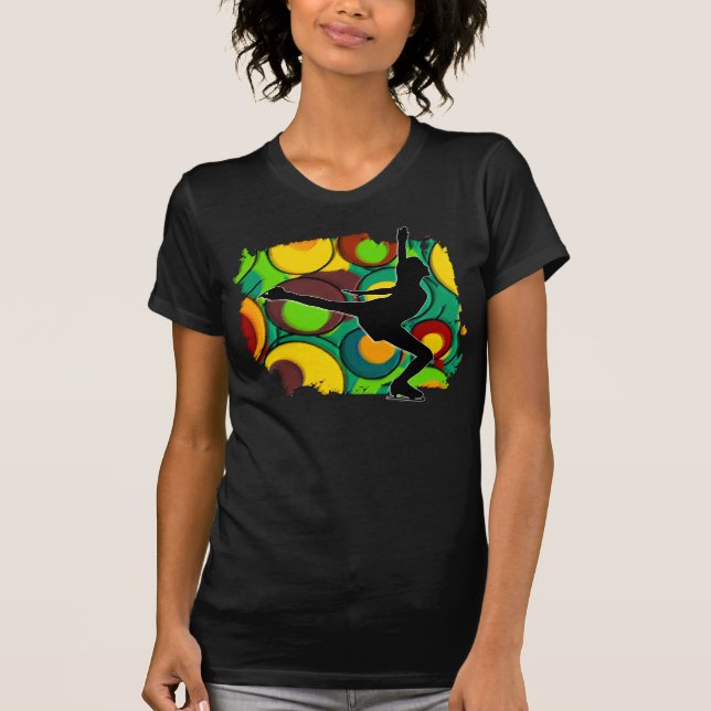 Camiseta Patinador de hielo retro (Anverso)