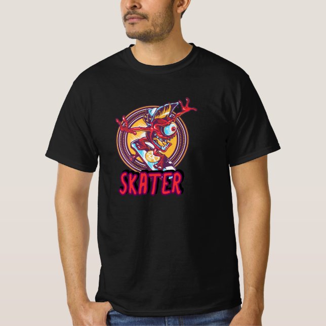Camiseta Patinador de Ojos (Anverso)