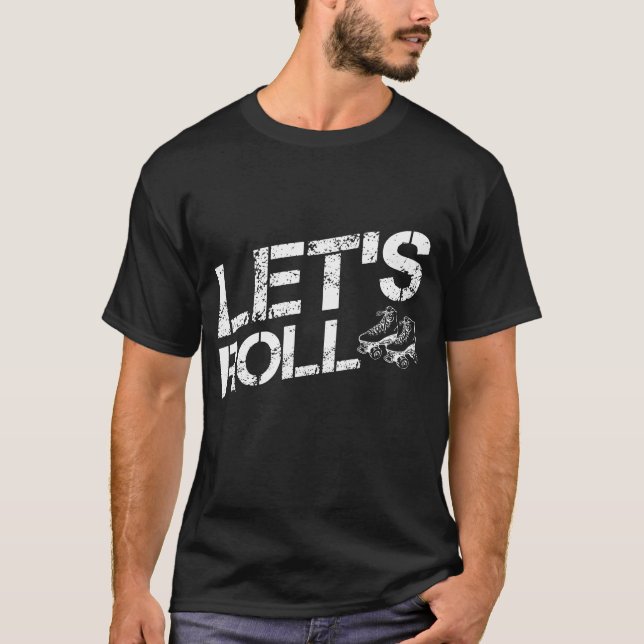 Camiseta Patinador del rodillo del patín de ruedas de Reto (Anverso)