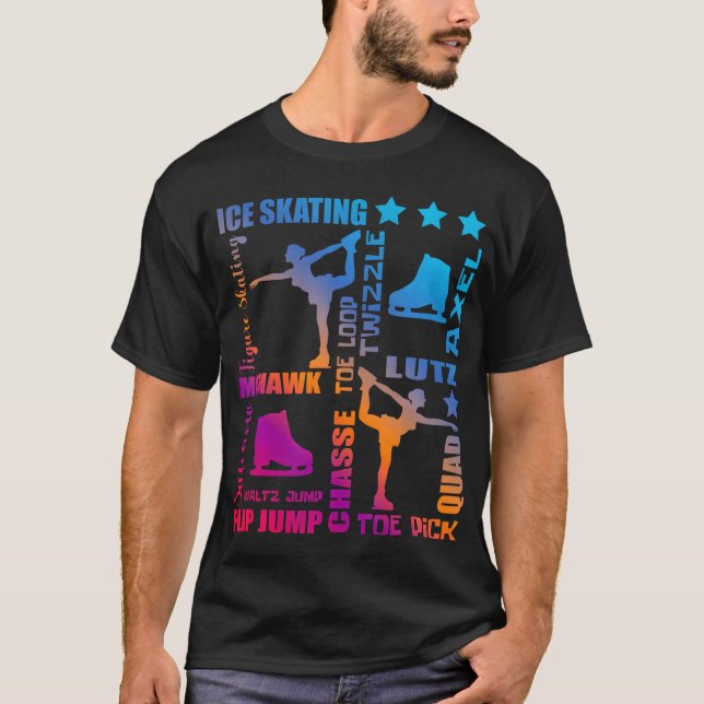 Camiseta patinador gráfico de hielo (Anverso)