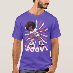 Camiseta Patinador Groovy Retro Vibraciones 70s divertido