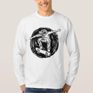Camiseta Patinador Legendario Haciendo Patinaje en el Aire