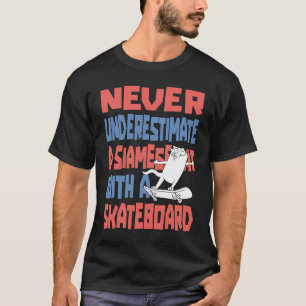 Camiseta Patinador Patinaje Patinador  Gato Patineta