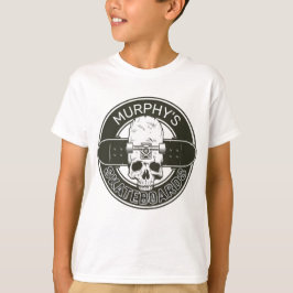 Camiseta Patinador personalizado NOMBRE Cráneo Patinaje mon