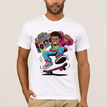Patinador Retro de Hip Hop