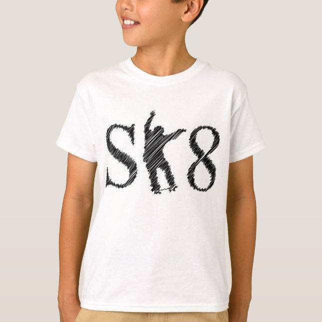 Camiseta Patinador SK8 (Anverso)