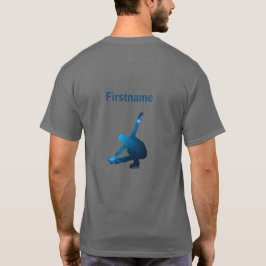 Camiseta patinadora artística - Arista azul