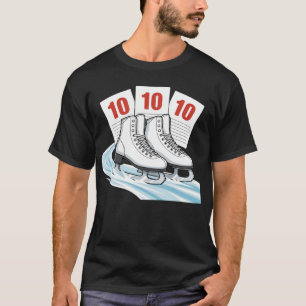 Camiseta Patinadora artística con tarjetas de puntuación -