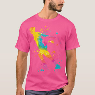 Camiseta Patinadora artística Patinaje sobre hielo Colorido