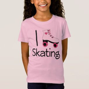 Camiseta patinadora de los deportes del corazón