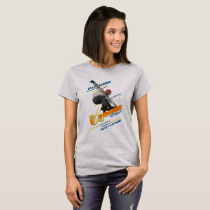 Camiseta Patinadora de monopatín de deporte extremo retro  