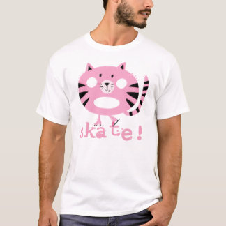 Camiseta patinadora del gato