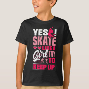 Camiseta Patinadora Femenina de Longboard Freeboard