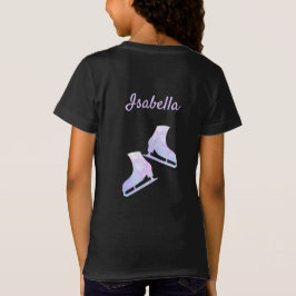Camiseta patinadora patina hielo patina cristales 