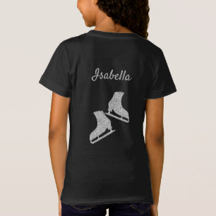 Camiseta patinadora patinadora de hielo patina a p