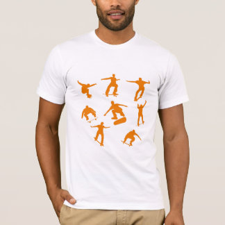 Camiseta Patinadores anaranjados