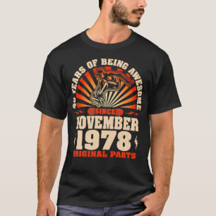 Camiseta Patinadores de 46 años Nacidos en Noviembre de 197