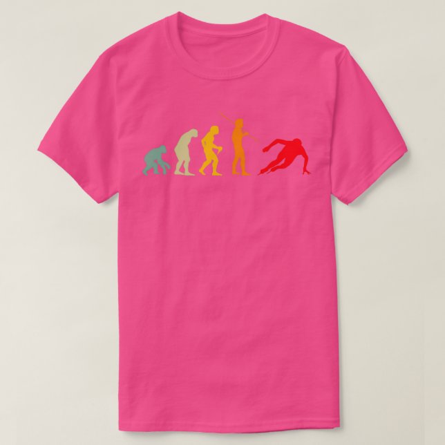 Camiseta Patinadores de hielo de la evolución del patinaje  (Diseño del anverso)
