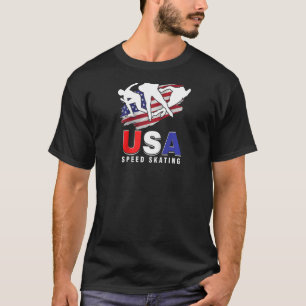 Camiseta Patinadores De Hielo De Los Estados Unidos Patinad