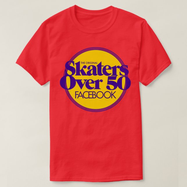 Camiseta Patinadores de más de 50 artes (Diseño del anverso)
