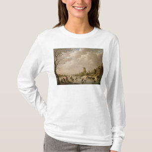 Camiseta Patinadores en un canal congelado, 1779