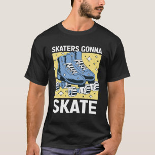 Camiseta Patinadores Patinarán La Patinaje Sobre La Ropa Vi