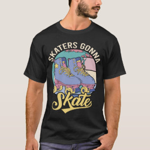 Camiseta Patinadores Patinarán La Patinaje Sobre Rótulos Vi