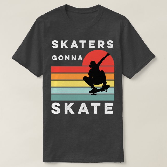 Camiseta Patinadores que patinarán patinando (Diseño del anverso)