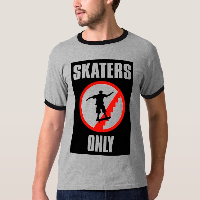 Camiseta Patinadores solamente T (Anverso)