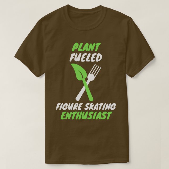 Camiseta Patinaje artístico alimentado por plantas (Diseño del anverso)