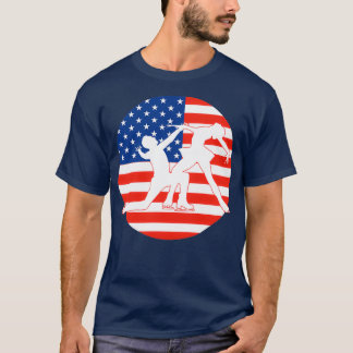 Camiseta patinaje artístico América Merica Dacne