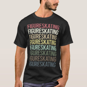 Camiseta Patinaje Artístico de Texto Colorido