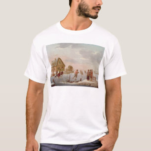 Camiseta Patinaje artístico en un paisaje del invierno