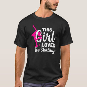 Camiseta patinaje artístico Este Chica ama la patinaje sobr