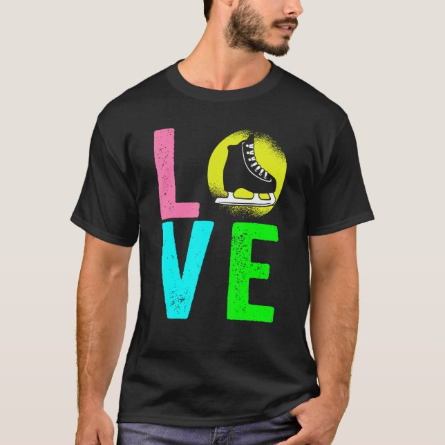 Camiseta Patinaje artístico I Zapatos de patinaje sobre hie (Anverso)