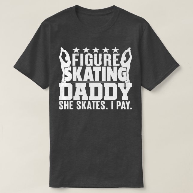 Camiseta Patinaje artístico papa Shirt Funny Skater Gift Ic (Diseño del anverso)