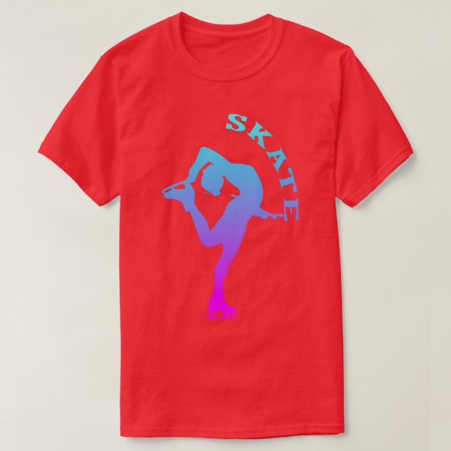 Camiseta Patinaje artístico sobre el patinaje artístico fem (Diseño del anverso)