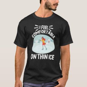 Camiseta Patinaje Artístico Sobre Hielo Delgado Me Siento C