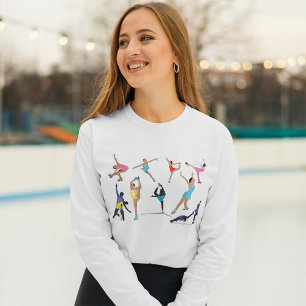 Camiseta Patinaje artístico sobre hielo en movimiento