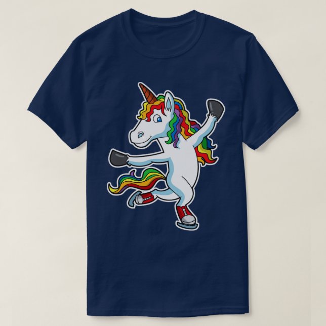 Camiseta Patinaje artístico sobre hielo Unicornio (Diseño del anverso)
