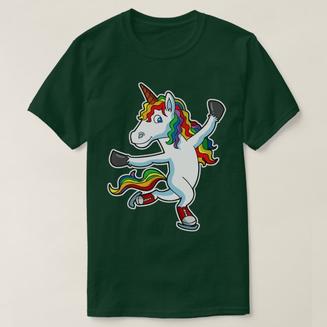 Camiseta Patinaje artístico sobre hielo Unicornio (Diseño del anverso)