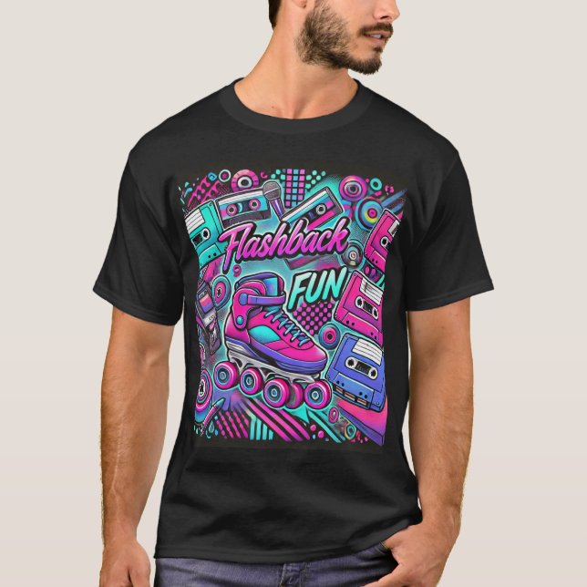 Camiseta Patinaje artístico y artístico de cassette retro F (Anverso)