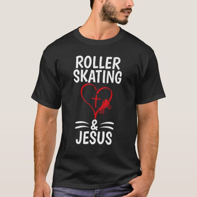 Camiseta Patinaje con patinaje sobre ruedas y patinaje sobr (Anverso)