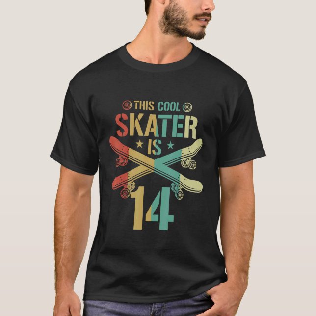 Camiseta Patinaje de 14 años masculino de 14 años (Anverso)