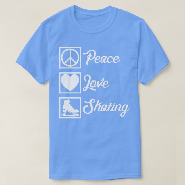 Camiseta Patinaje de amor por la paz 1 (Diseño del anverso)