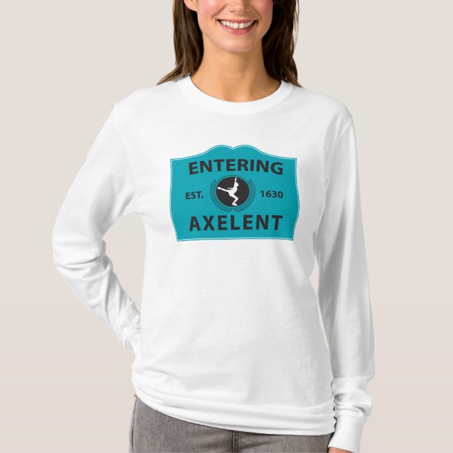 Camiseta Patinaje de hielo de Axelent que entra (Anverso)