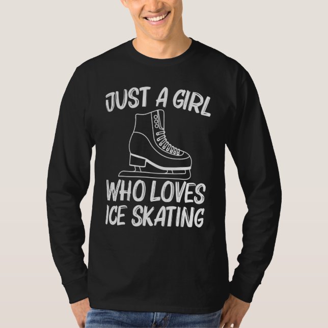 Camiseta Patinaje De Hielo Guay Para Chicas Gira De Velocid (Anverso)