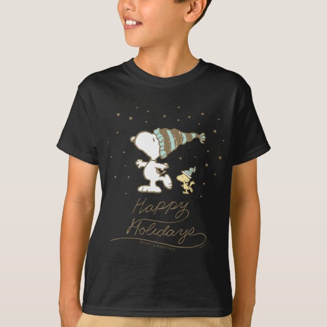 Camiseta Patinaje de invierno de Peanuts (Anverso)