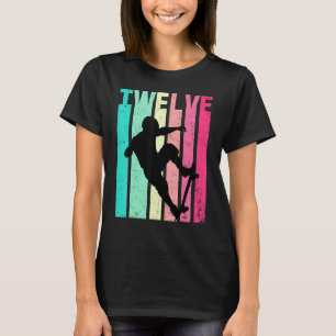 Camiseta Patinaje de natalidad retro de 12 años